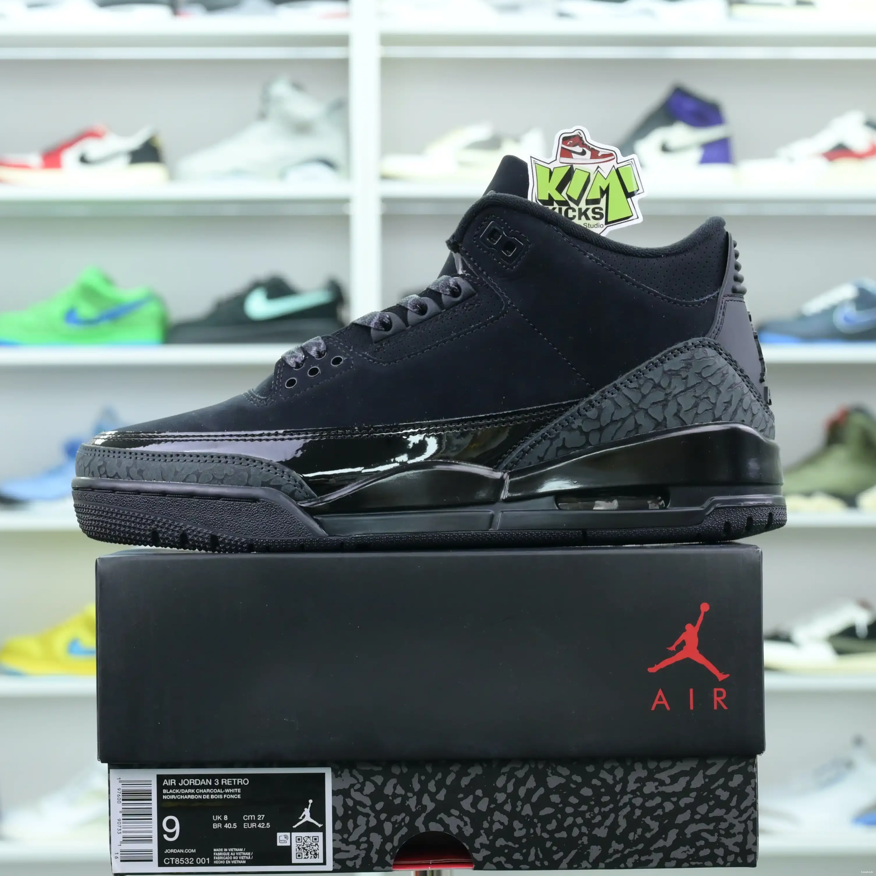 Kimikick Air Cat” Jordan Jordan3“Black 0430